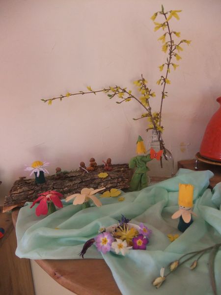 Table printemps forsysia