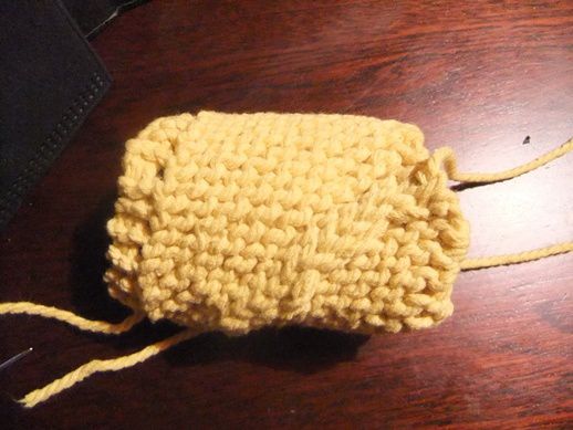 Un Tawashi au tricot