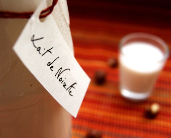 Du lait de noisette maison