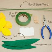 Fun & Easy Felt Flowers | Daffodils