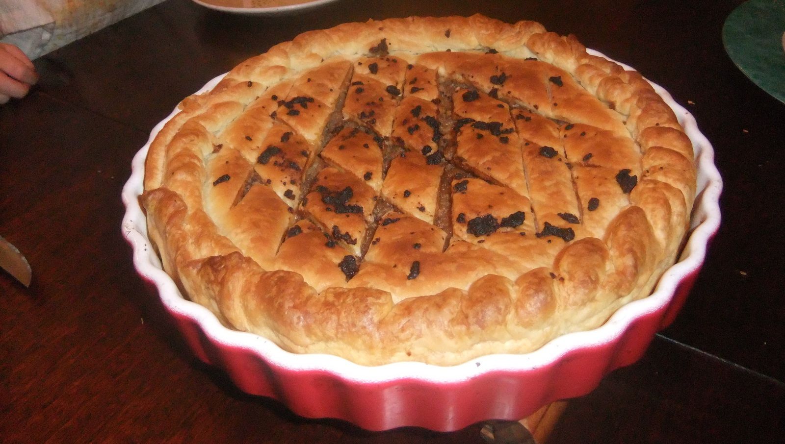 Galette des rois végétalienne poire noisette
