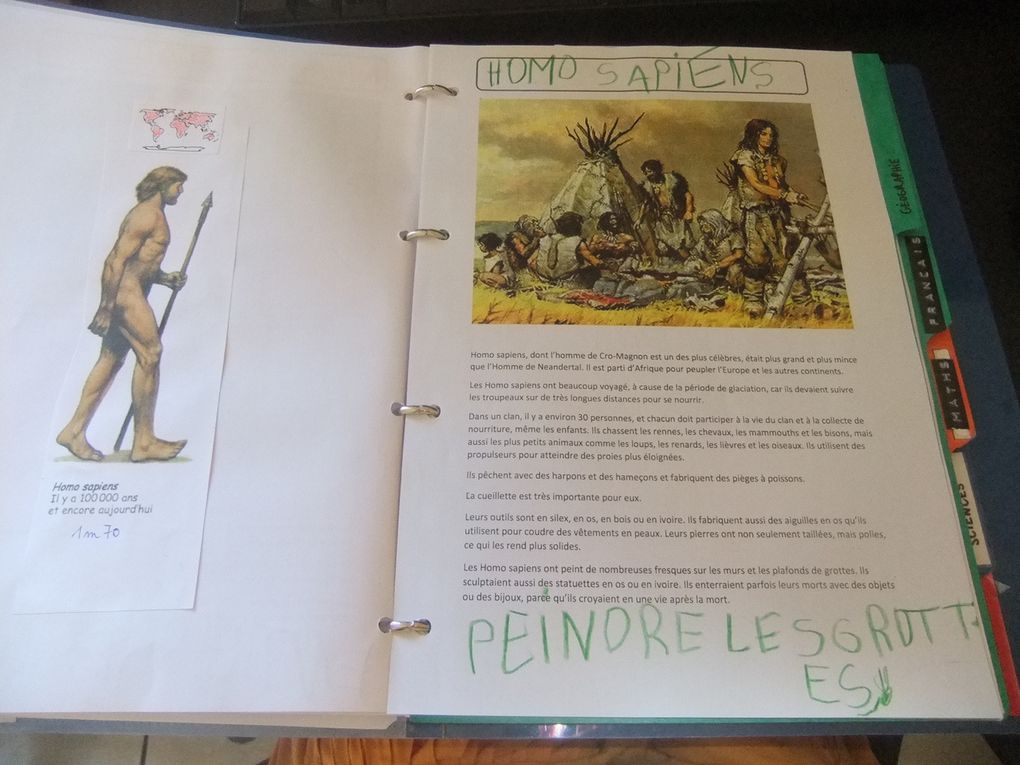 Les traces de notre étude de la Préhistoire